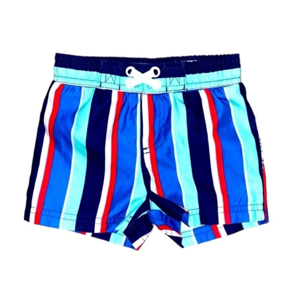 Boys Swim Trunks 12 Months | Vertical Stripe Swim Trunks 12 Months